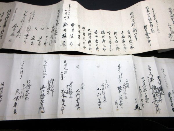 甲源一刀流門人血判状