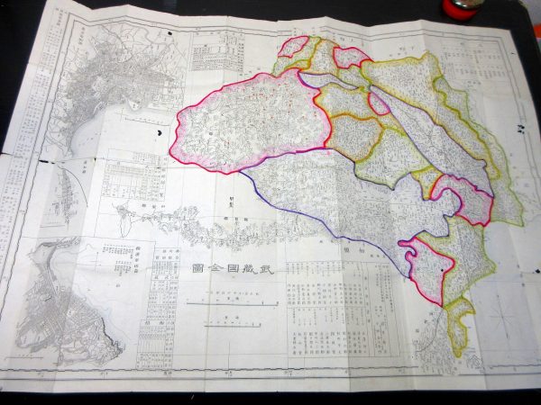 改正銅鐫武蔵国全図